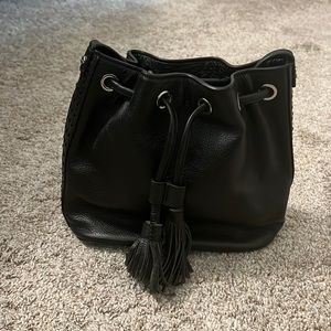 BCBGMaxAzria Black Bucket Bag